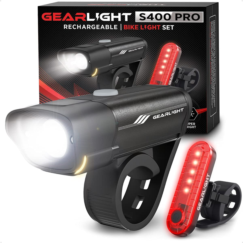 Rechargeable Bike Light Set Front & Rear Powerful Night Riding Safety Lights0