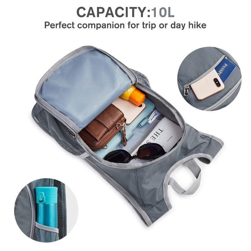 10L/15L/20L Hiking Backpack Lightweight Packable Hiking Daypack Small Travel Out4