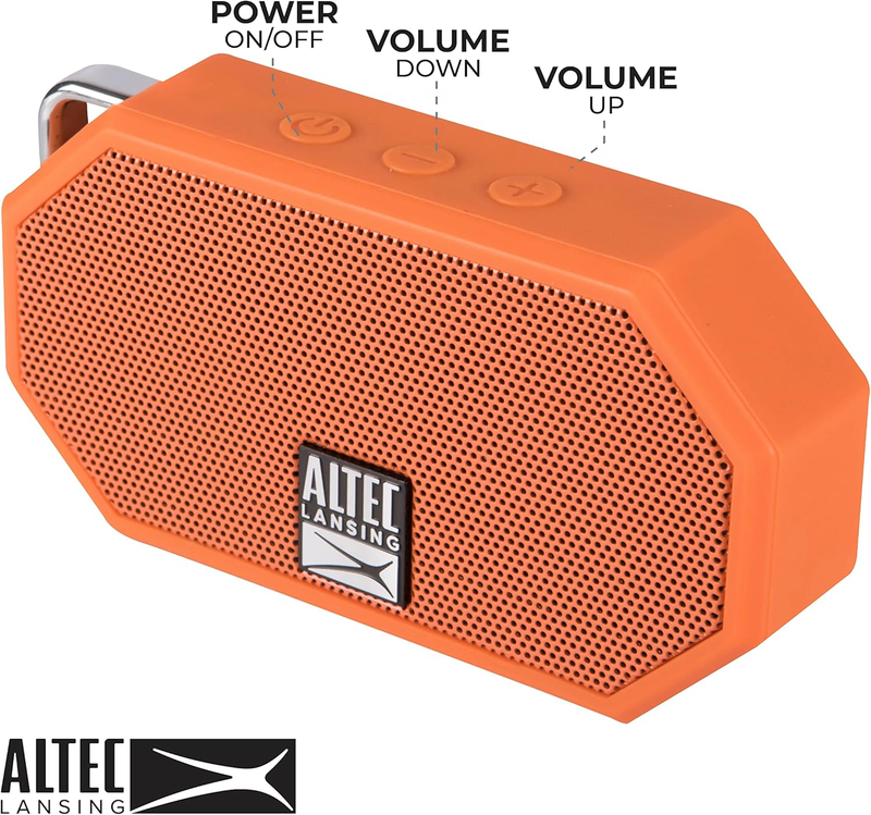 Mini H2O - Waterproof Bluetooth Speaker, IP67 Certified & Floats in Water, Compa2