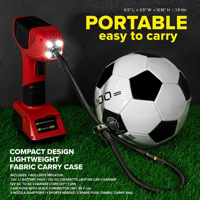150 PSI Tire Inflator  Portable Electric Air Compressor for Car Bike, LED, 12V 11