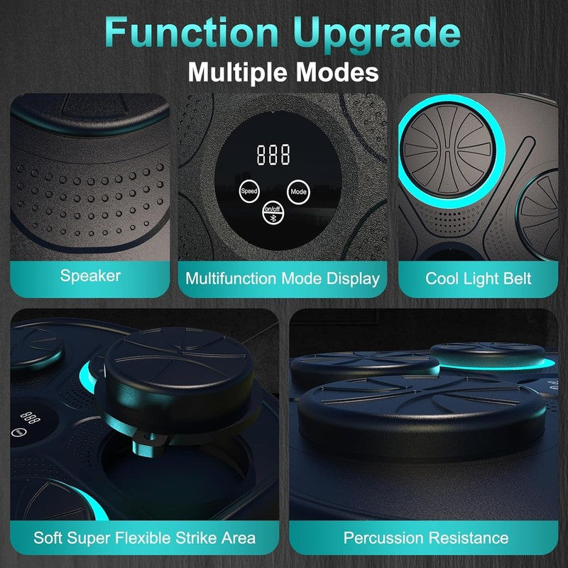 2025 Smart Music Boxing Machine Wall Mount w LED & Gloves for Home Workout5