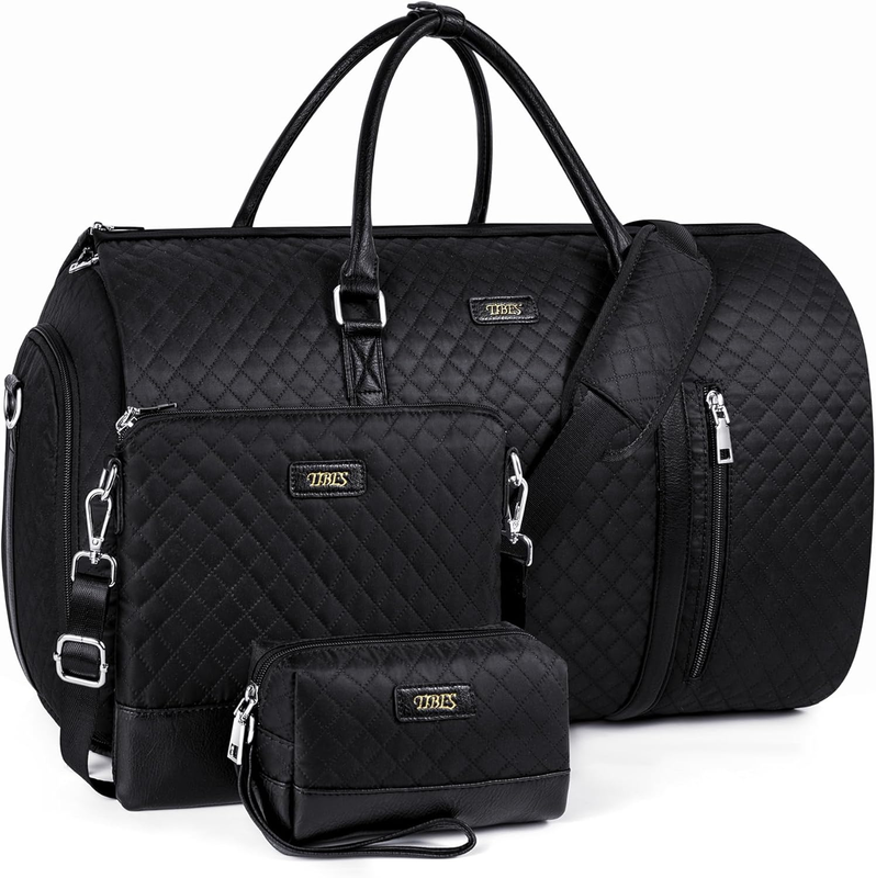 2in1 Garment Duffle Bag w/ Shoe Compartment 4Pc Set Travel Carry On0