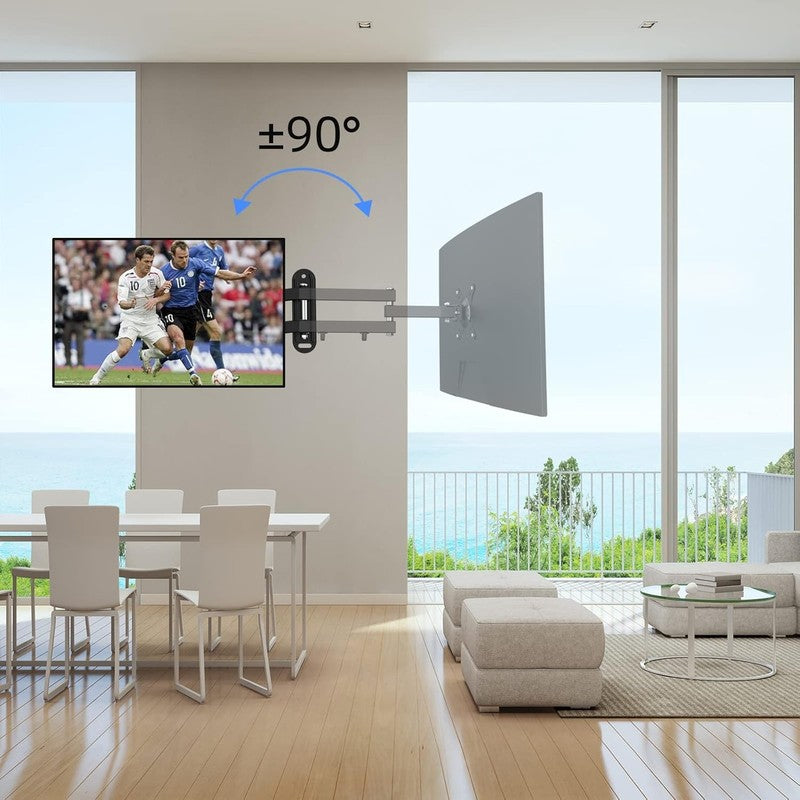Full Motion TV Wall Mount for 15–32" LED LCD, Swivel Tilt, VESA 75/1004