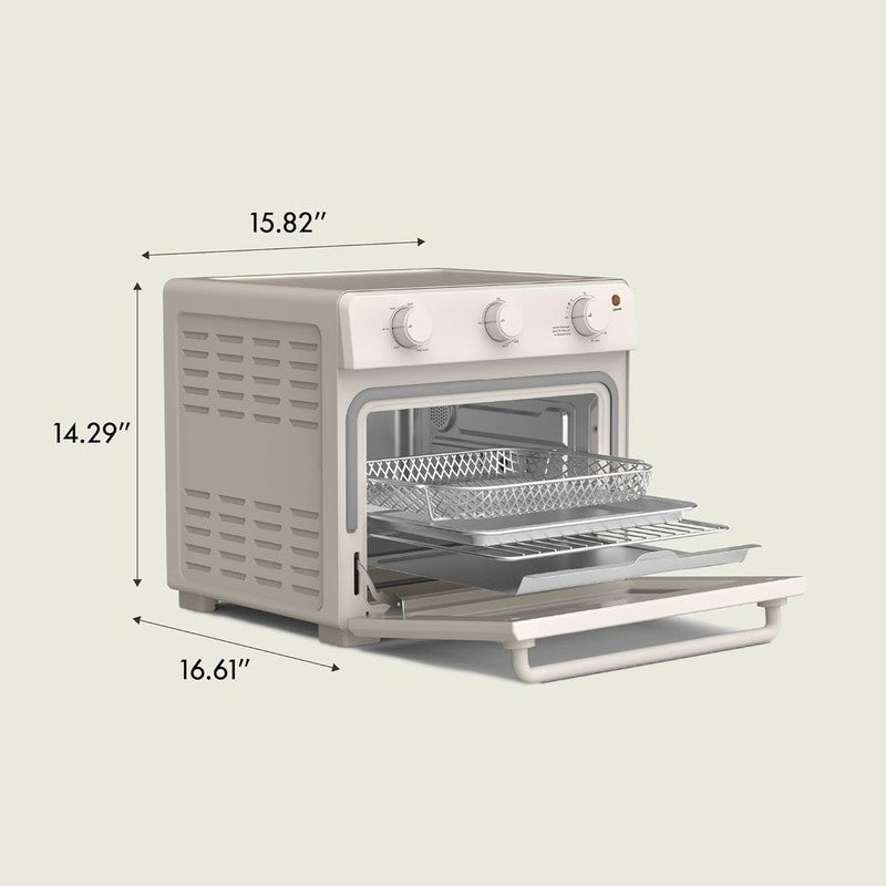 Air Fry Toaster Oven 1700W 7 Presets Dishwasher Safe Trays Oatmilk7
