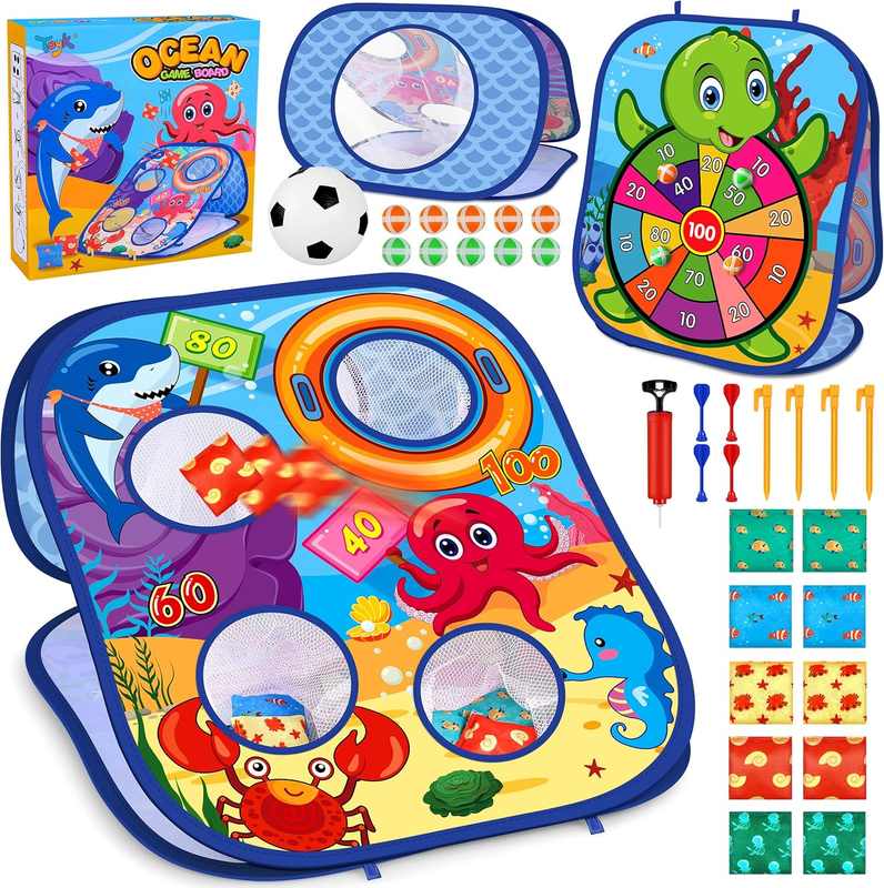 Animal Bean Bag Toss Game Kids Outdoor Party Toy Birthday Gift Ages 3 68