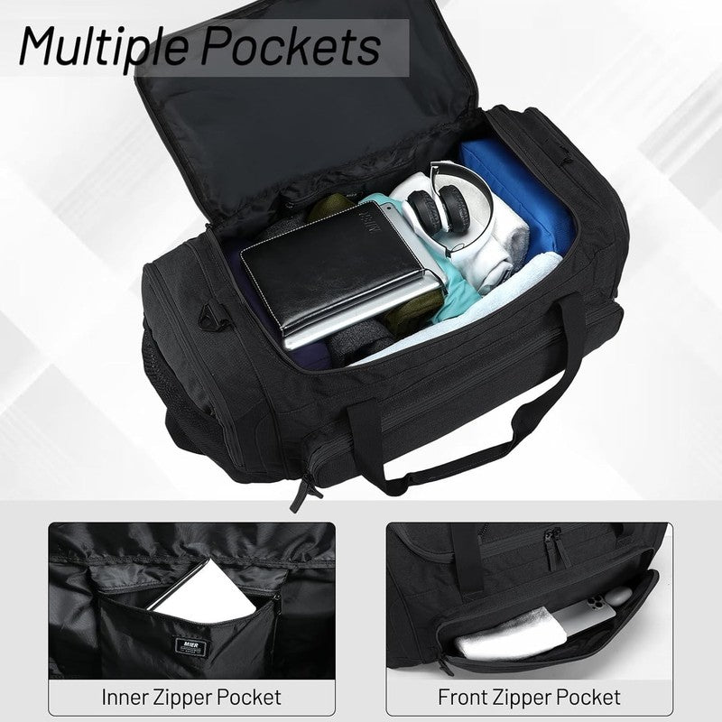60L Large Gym Duffle Bag Shoes Compartment Lightweight Workout Travel2
