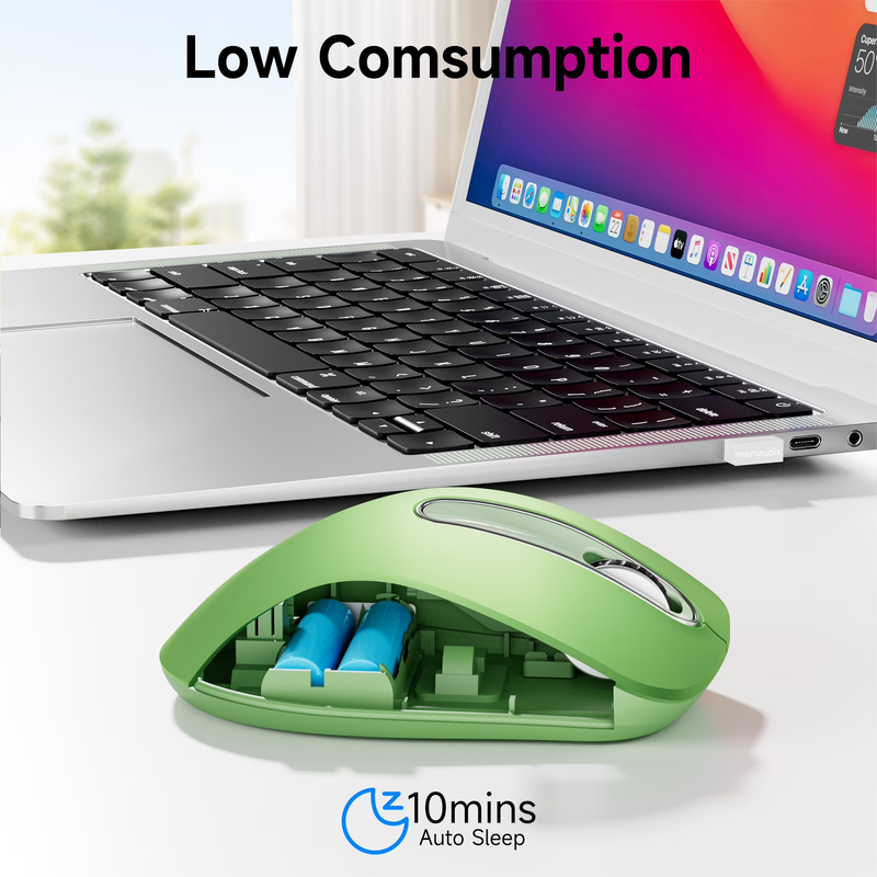 2.4GHz Wireless Mouse 1200 DPI 5 Button USB Receiver for PC Laptop Mint4