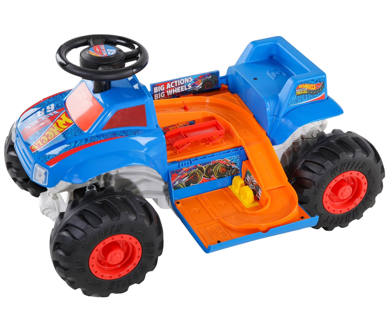 6V Monster Truck Ride-On for Toddlers, Blue/Red, Electric, Ages 1.5-3 Years, Max10