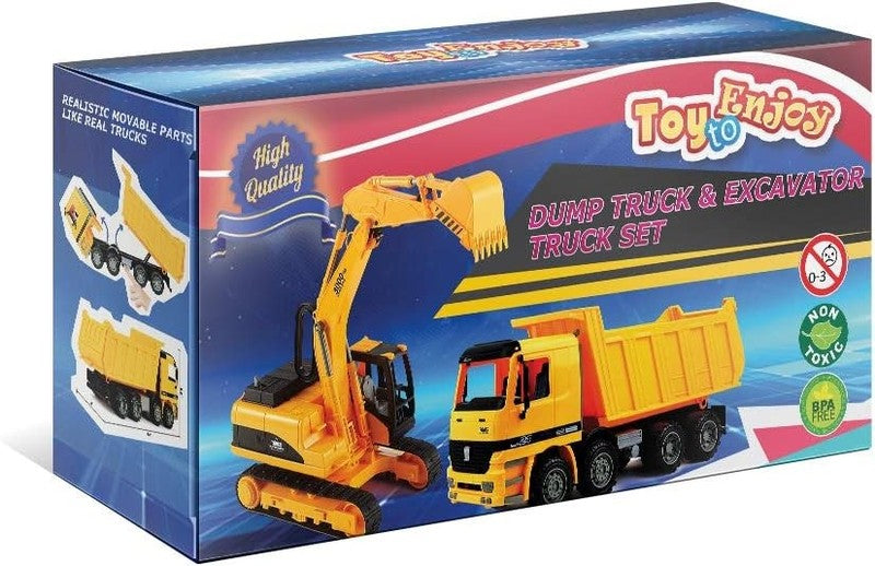 Construction Toy Set Excavator Dump Truck Bulldozer Digger Kids Vehicles8