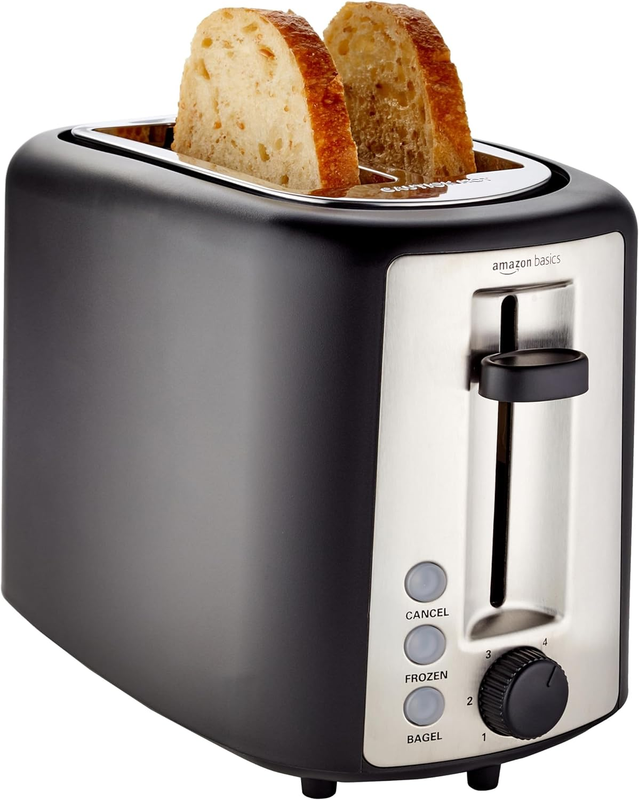 2 Slice Toaster, with 6 Browning Settings, Extra Wide Slots for Bagels and Speci6