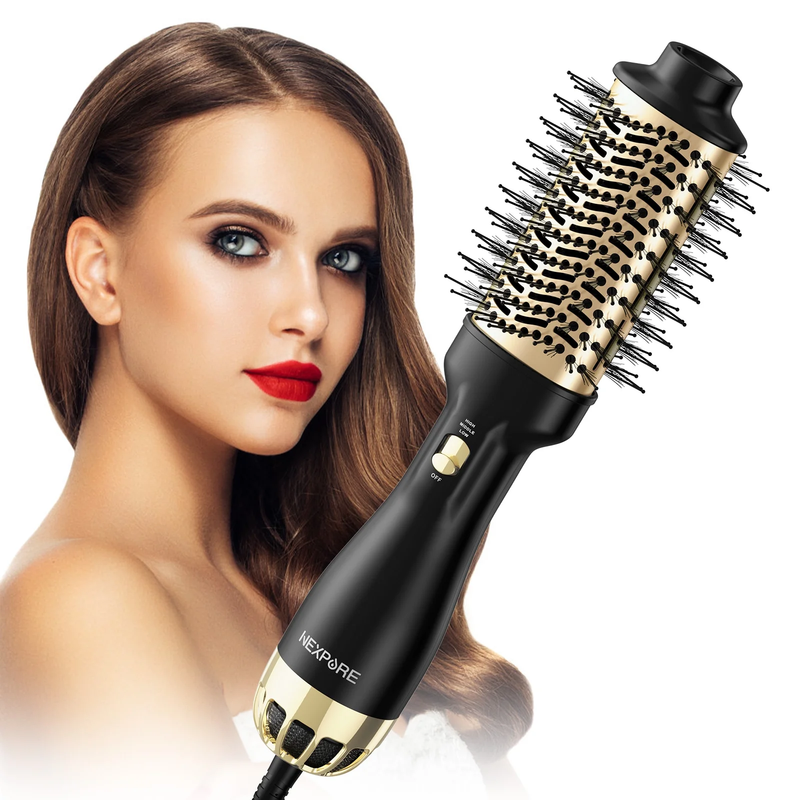 4 in 1 Hair Dryer Brush Negative Ion Anti-Frizz Ceramic Titanium Hot Air Brush9