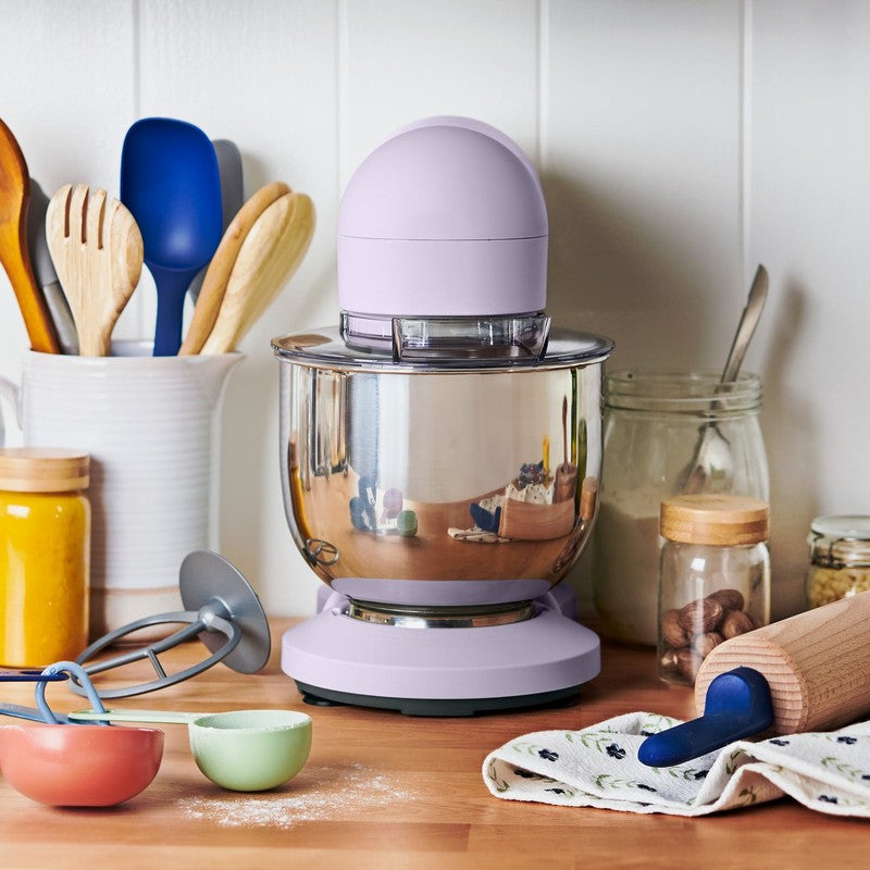 3.5 Qt Stand Mixer Lavender w/ Flat Beater Dough Hook & Wire Whisk11
