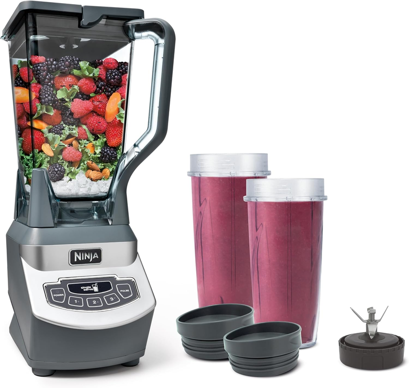 Ninja BL660 Blender 1100W Smoothie Food Processor 72oz Pitcher Set Gray11