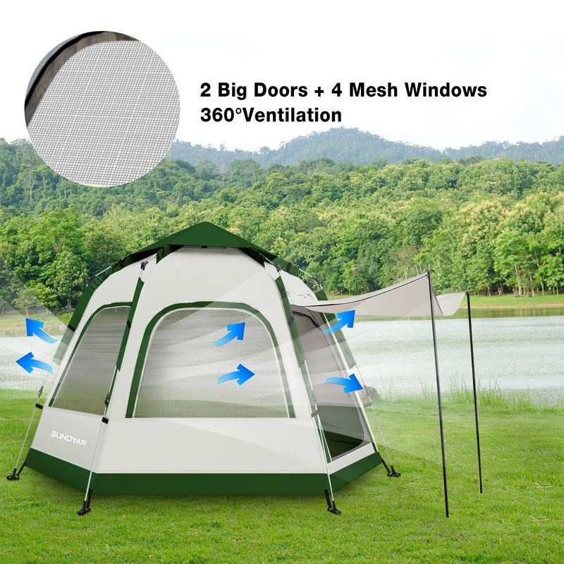 4-6 Person Tent for Camping, Camping Tent with Carry Bag, Instant Tent for Outdo1