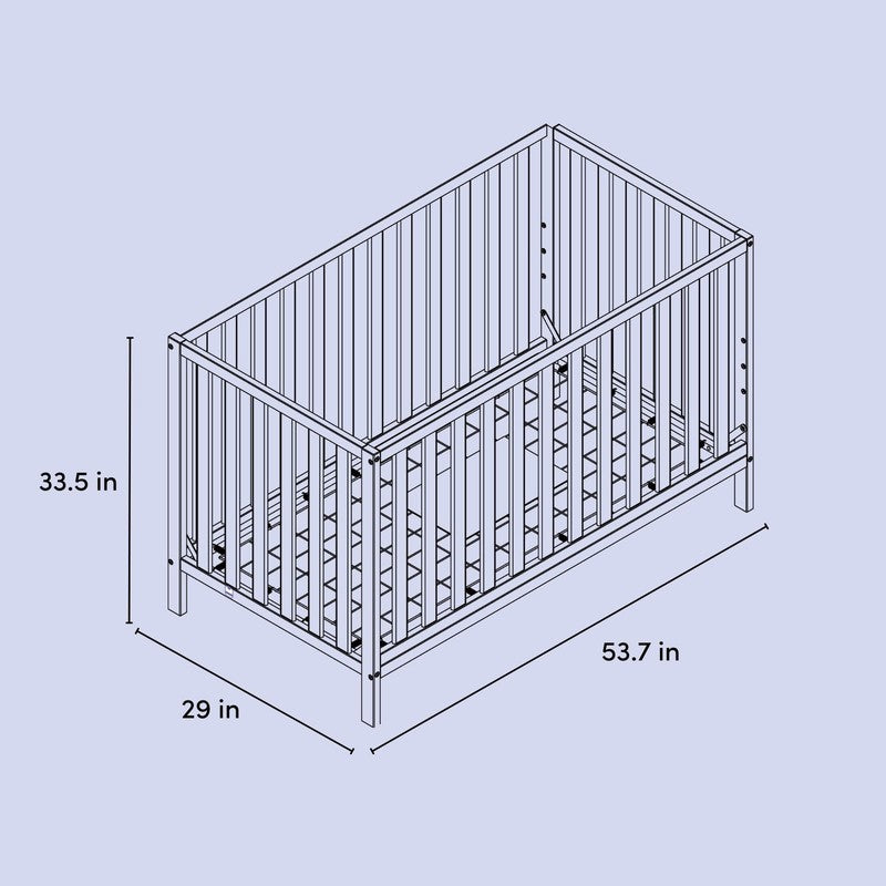 Sunset 4 In 1 Convertible Baby Crib, Espresso11