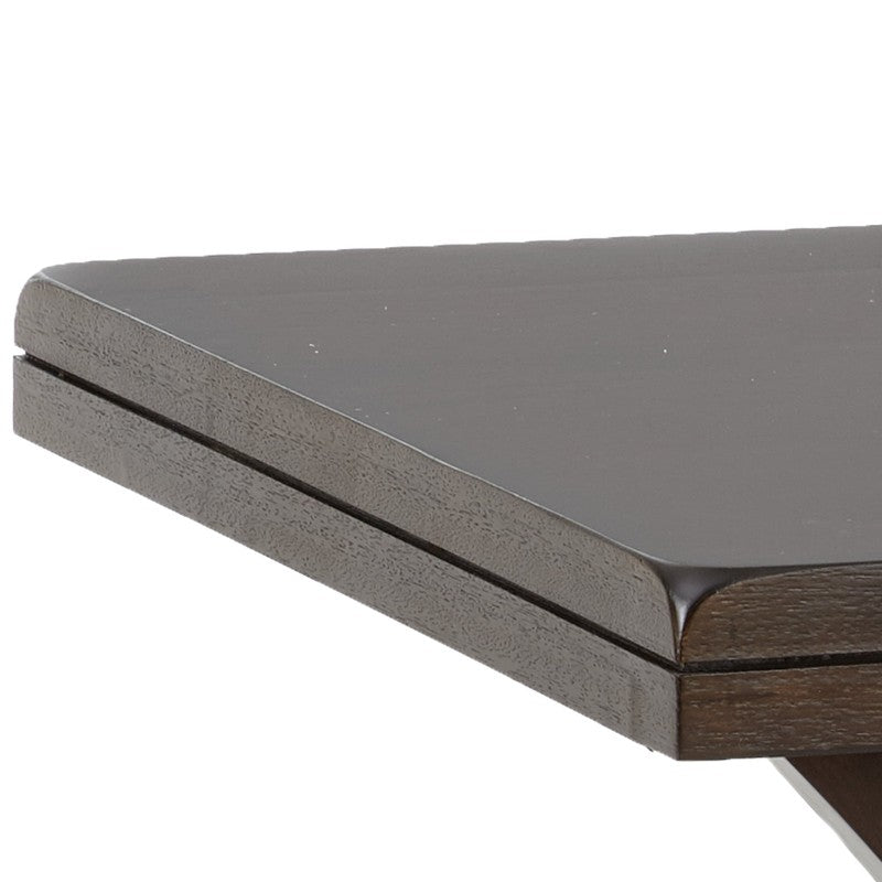 Jocelyn Square End Table, Espresso Cherry Wood5