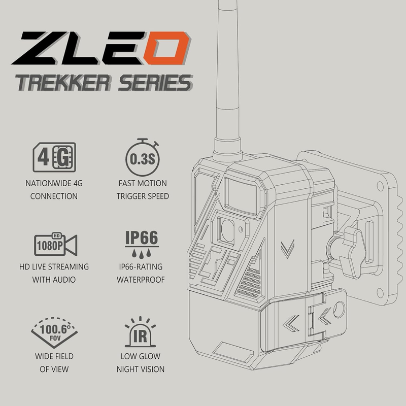 Deer Cellular Trail Camera Lifetime Solar Night Vision IP66 Motion Hunting Cam1