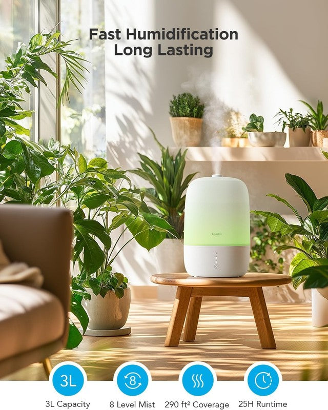 Smart Humidifier 3L Top Fill Cool Mist WiFi Alexa Diffuser Night Light5