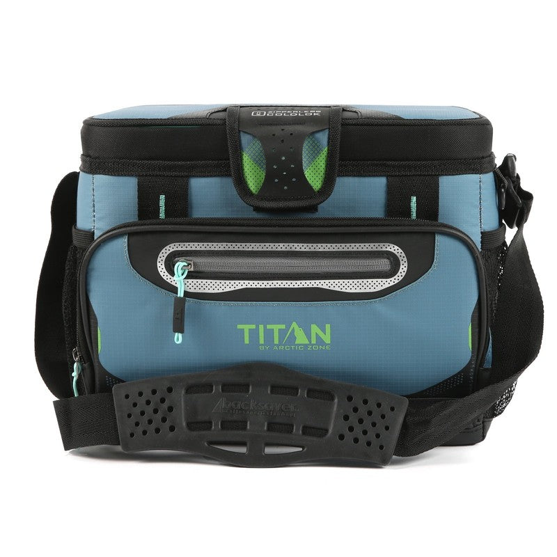 12 Can 8 QT Capacity Zipperless Soft Cooler, Bali Green11