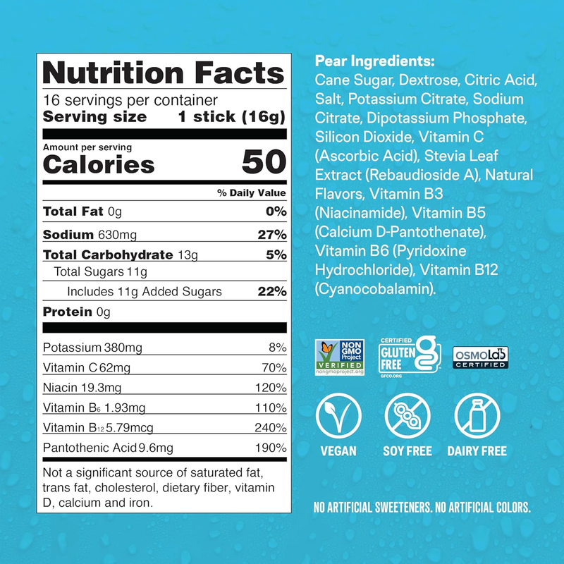 Liquid I.V. Hydration Multiplier Pear 16 Servings Electrolyte Powder5