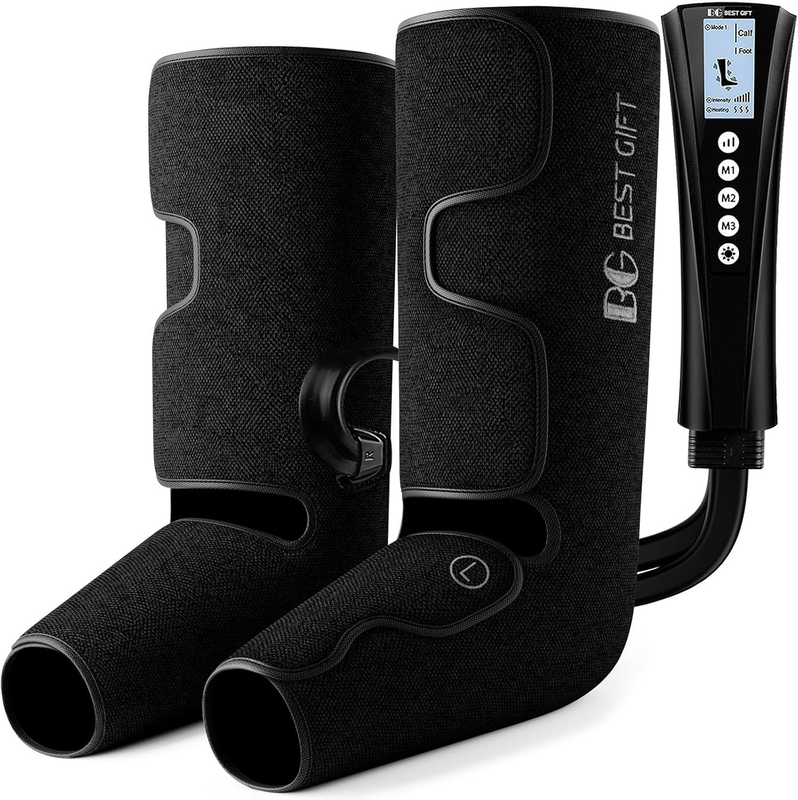 Air Compression Leg & Foot Massager with Heat for Pain, Swelling & Fatigue9