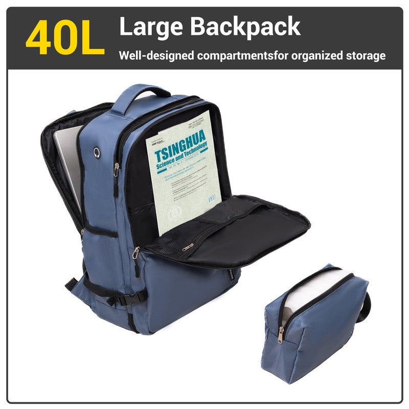 6-Piece Hardshell Luggage Set - Lightweight Suitcase with Carry-On Backpack, Duf2