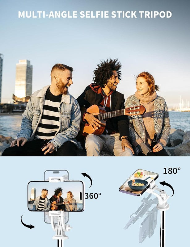 71'' Cell Phone Selfie Stick Tripod Extendable Smartphone Stand w Remote4