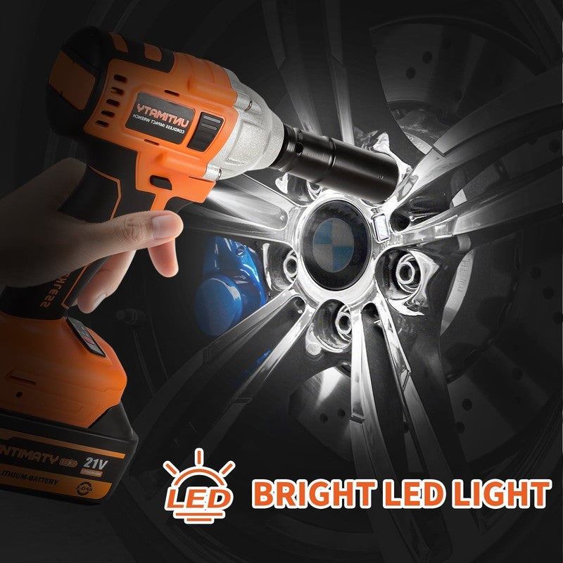 Cordless Impact Wrench 1/2 Inch 320Ft-Lbs Brushless with Battery Sockets3