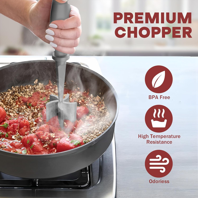 Meat Chopper Hamburger Grinder Ground Beef Smasher Nylon Kitchen Tool4