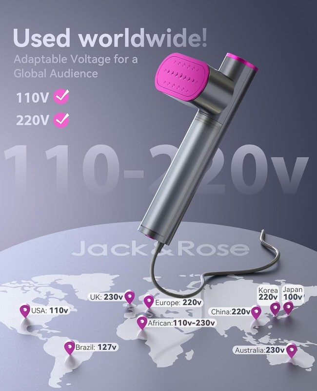 Jack ＆ Rose Travel Steamer for Clothes,100-220V Portable Iron,15S Heat Up,Steame1