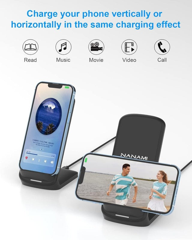 Fast Qi-Certified Wireless Charger for Samsung Galaxy & Phone 16/15/14/131