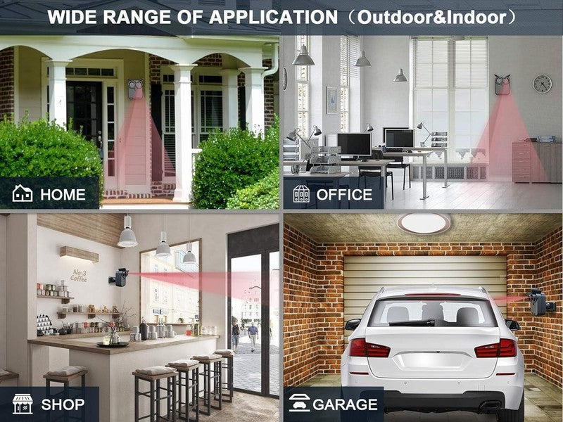 Driveway Alarm- 1/2 Mile Long Range Wireless Driveway Alarm Outdoor Weather Resi2