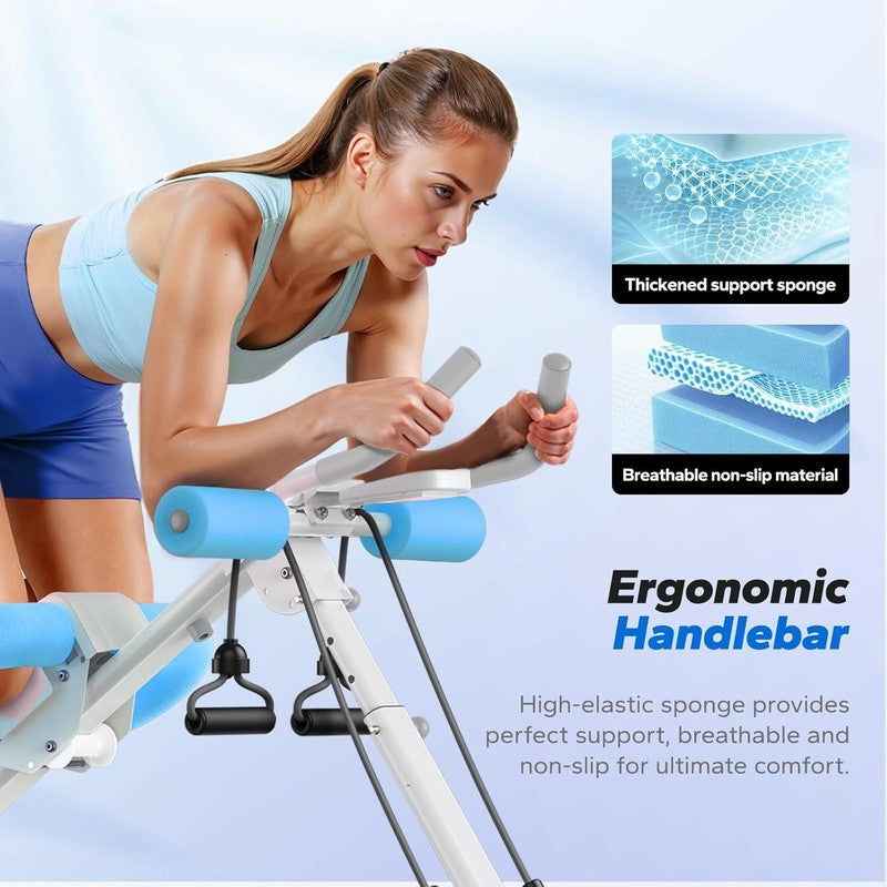 Adjustable Ab Machine for Abs Workout, Foldable Ab Trainer with Knee Protection5