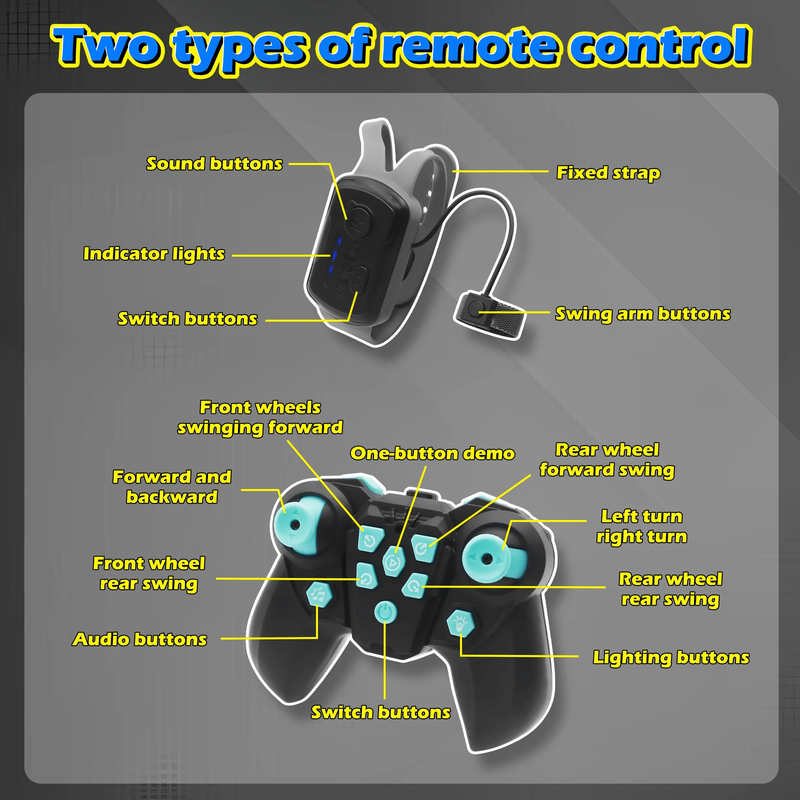 8WD Gesture Sensing Stunt RC Cars, Toys Gifts for Kids 6 12 Year Old Boys Girls,1