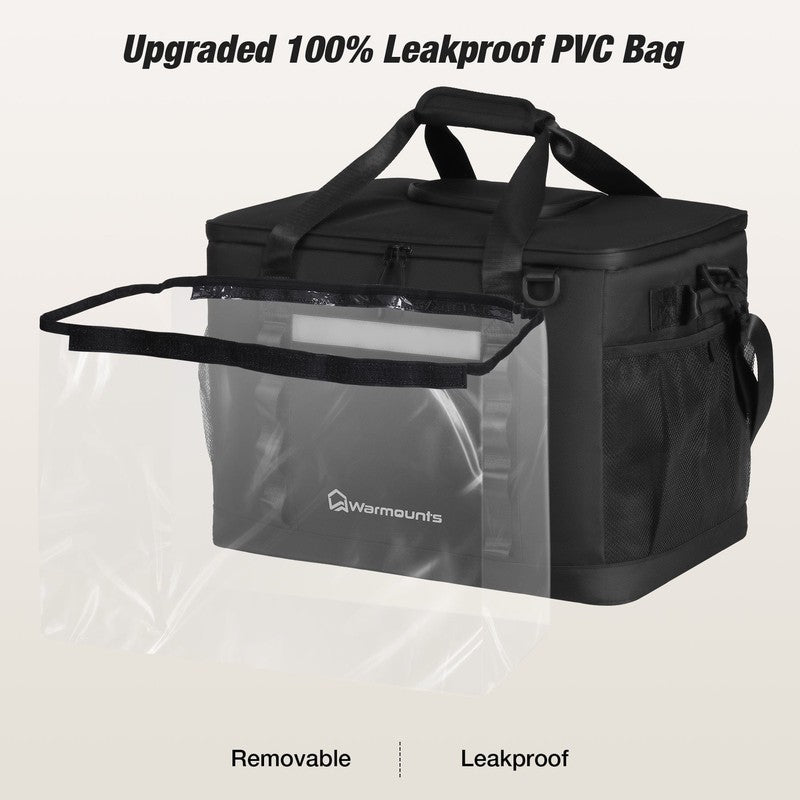 2 in 1 Insulated Camping Cooler Bag for 75 Cans   Leakproof & Portable4