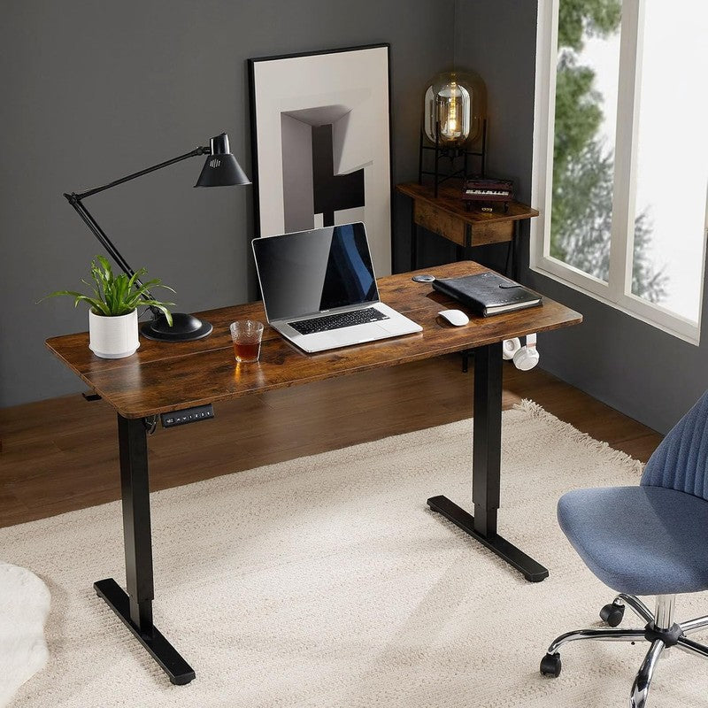 Electric Height Adjustable Standing Desk   48" Home Office Workstation1