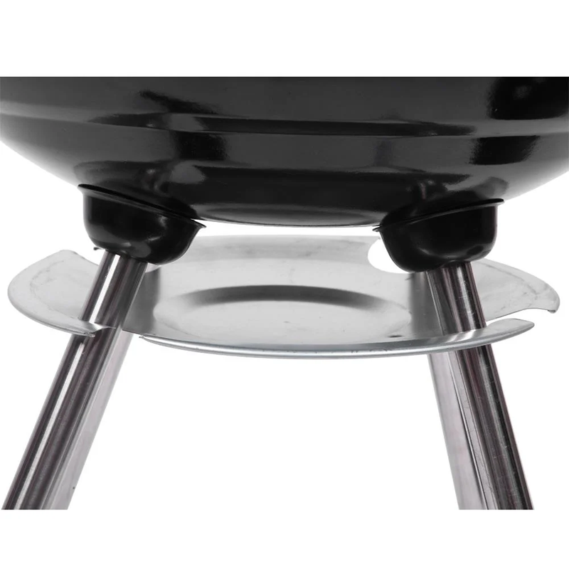 Portable Steel Charcoal Grill BBQ Grill Spherical Design Black3