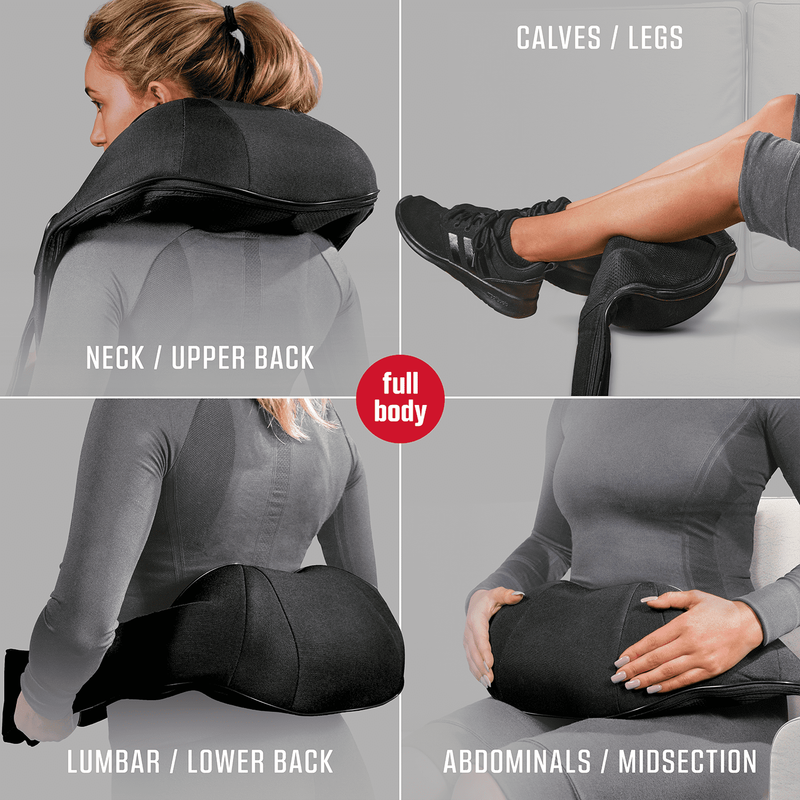 Cordless Shiatsu Neck & Back Massager with Heat – USB Rechargeable Shoulder 9