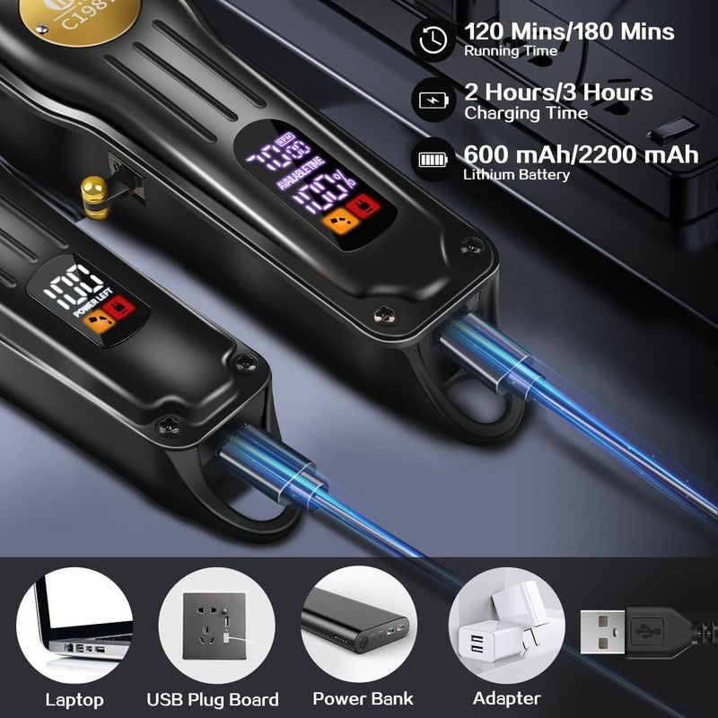 Men’s Hair Clippers & Trimmers | Cordless Professional Barber Haircut Kit4