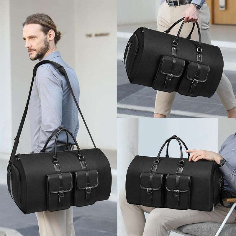 2in1 Garment Duffle Bag Carry On Shoe Pouch Travel Suit Bag Me5