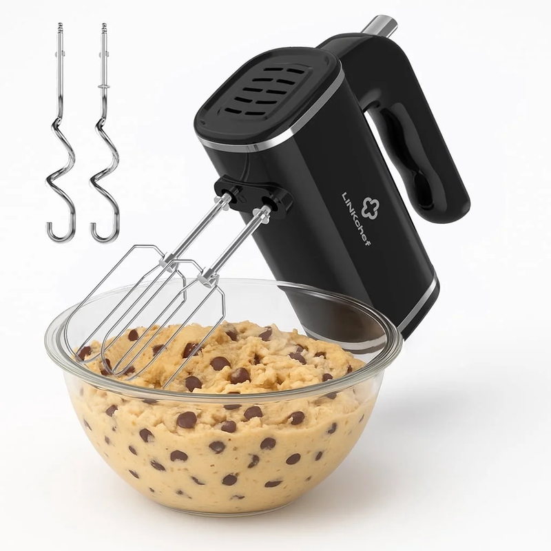 Hand Mixer, 450W Turbo Electric Handheld Mixer, 5 Speed Electric Mixers for Kitc10