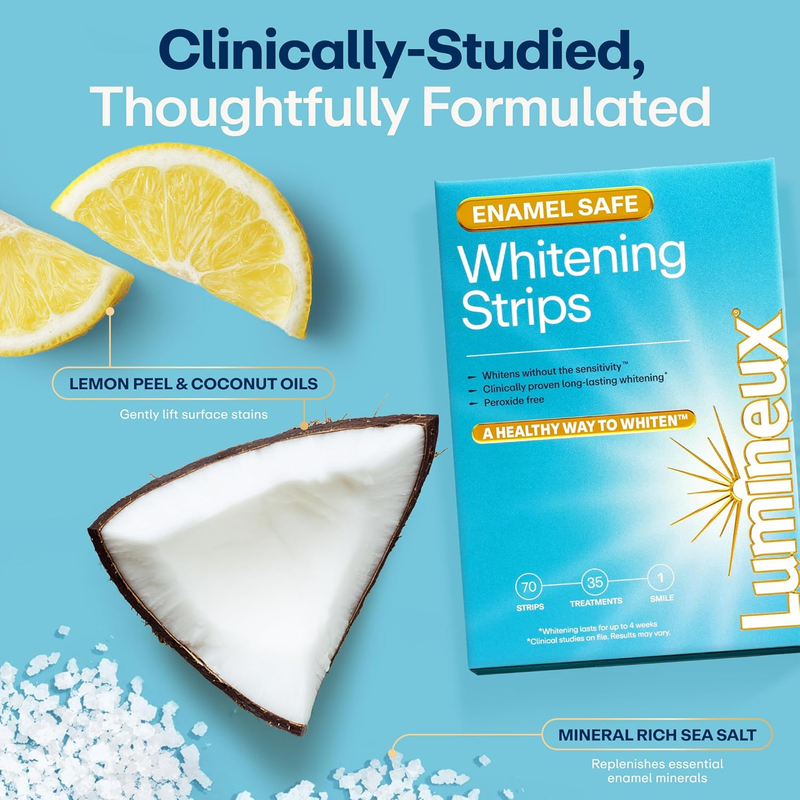 Teeth Whitening Strips Peroxide Free 35 Treatments Enamel Safe4
