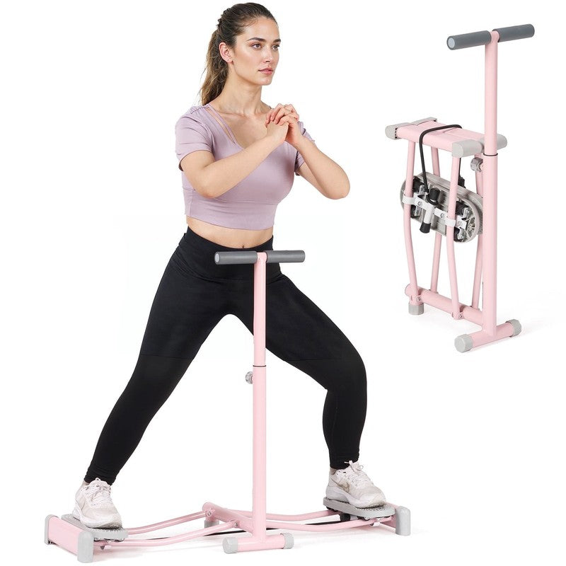 Ski Exercise Machine Ski Machine with 4 Level Adjustable Handles Leg Exerciser F9