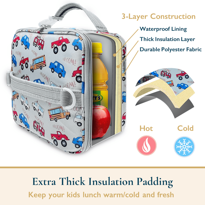 Lunch Bag for Kids – Insulated Lunch Box for Girls and Boys, Cute Reusable Coole10