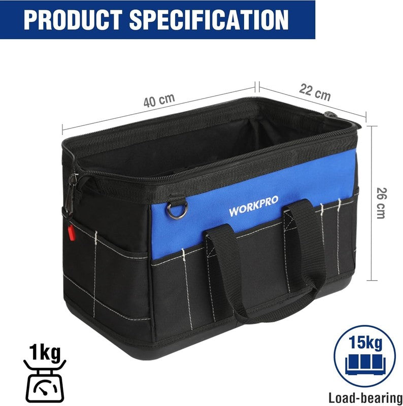 16-Inch Wide Mouth Tool Bag with Water Proof Molded Base1