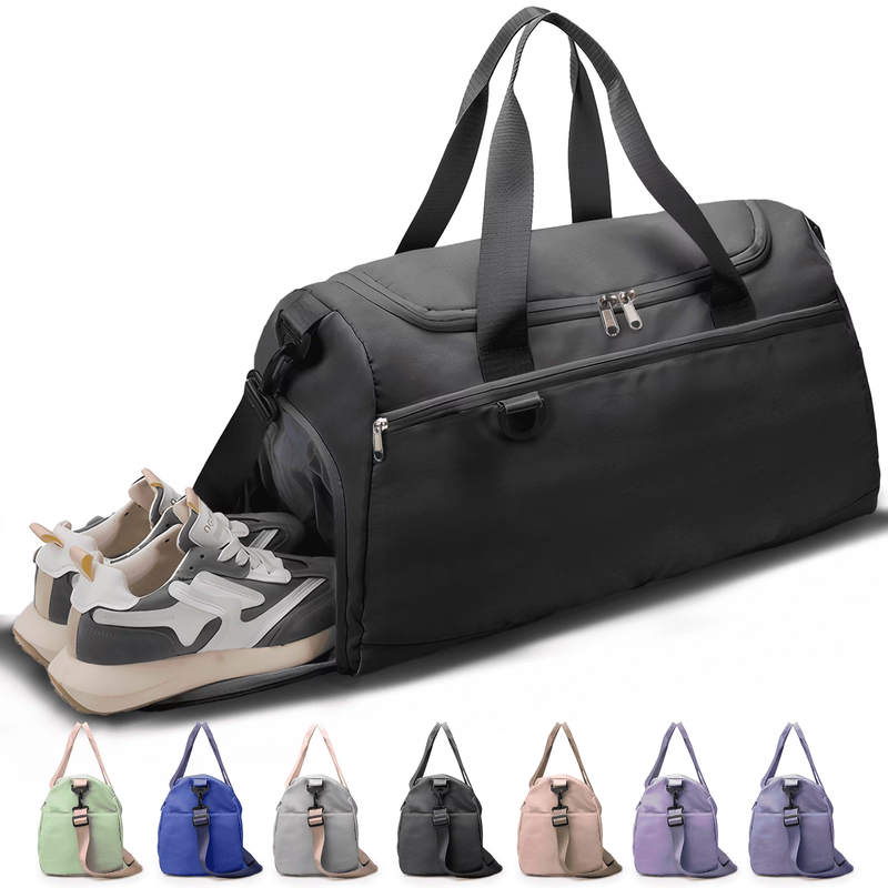 Travel Duffle Bag Gym Bags with Shoe Compartment Wet Pocket Waterproof for Weeke9