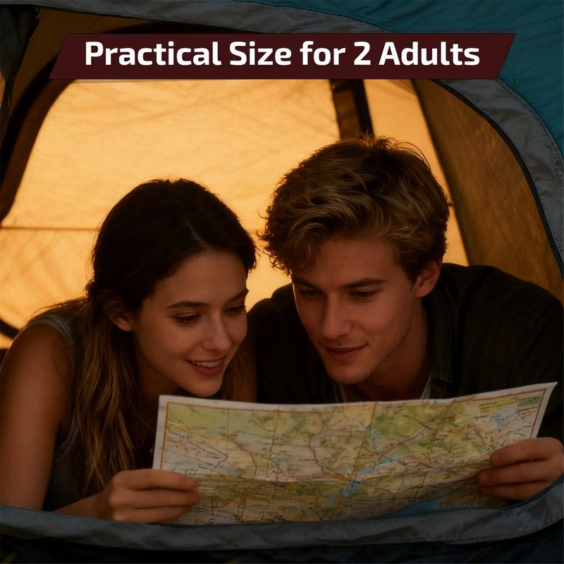 Golabs CT1 2 Person Dome Tent for 2 Adults, Easy Setup Waterproof Lightweight Al3