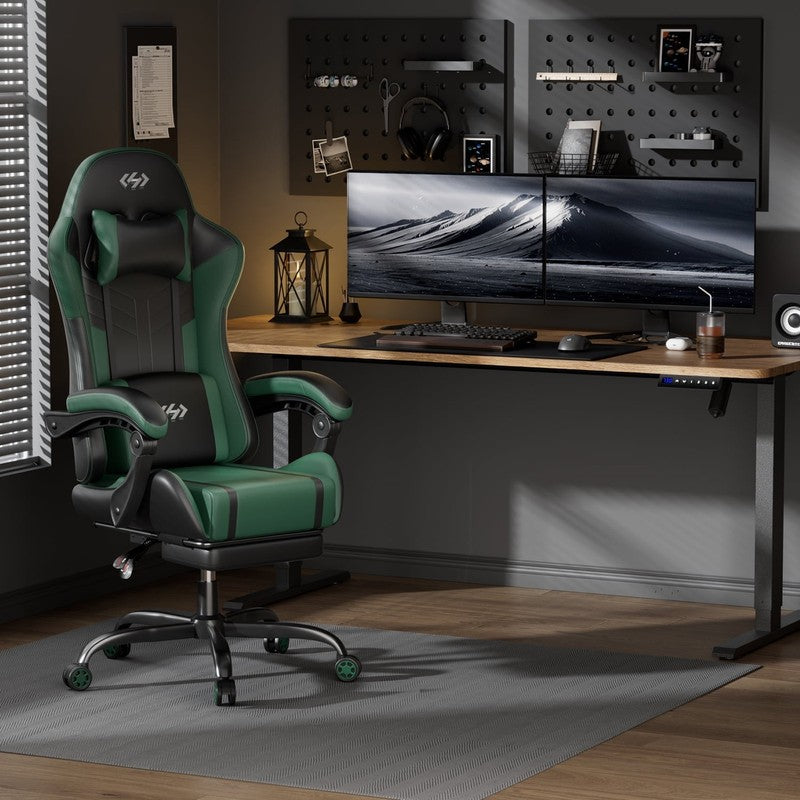 Gaming Chair with Pocket Spring Cushion, Gamer Chair with Lumbar Massage, Gaming1