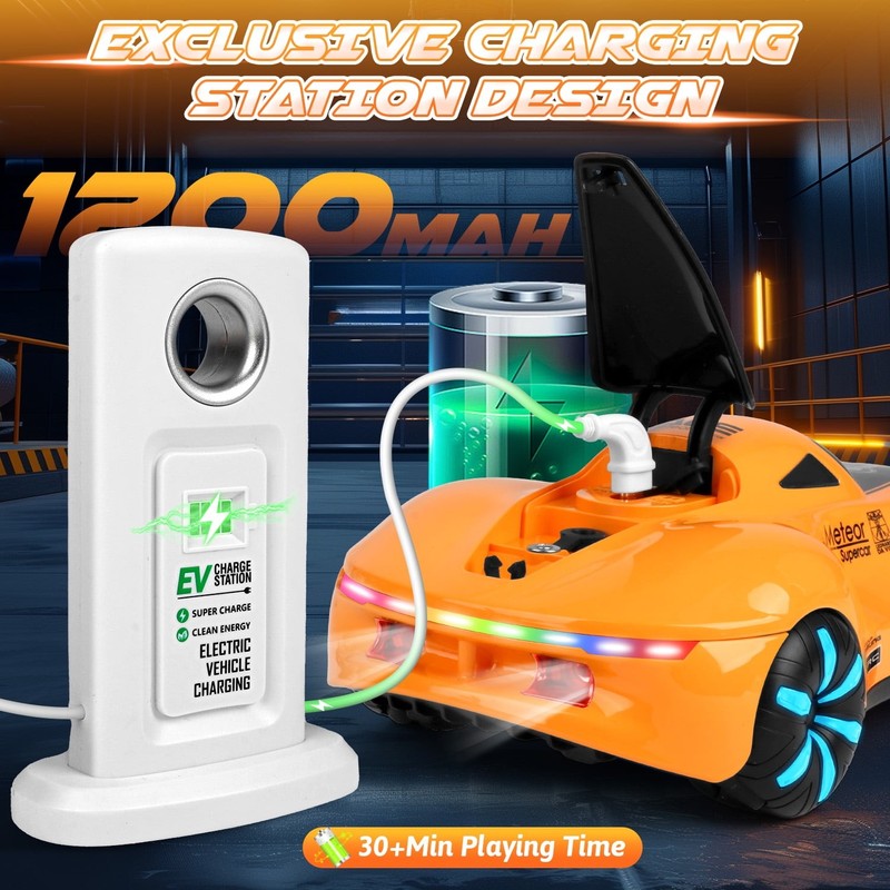 RC Cars for Aged 4 12 Boys , Rechargeable Remote Control Stunt Car, 360° Rotate,4