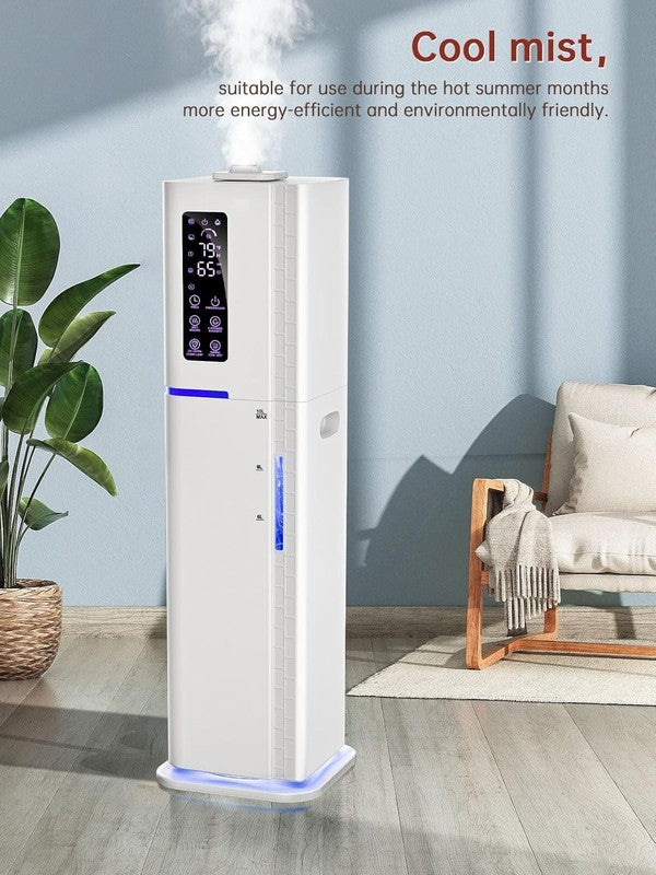 2.64Gal Warm Cool Mist Humidifier Large Room Top Fill Quiet 3 Modes Light4